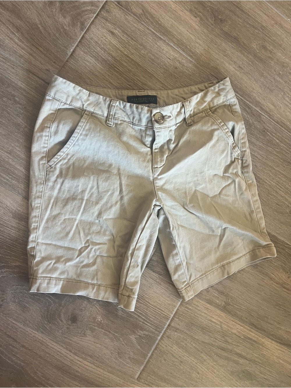 Aeropostale Women's Khaki Bermuda Shorts